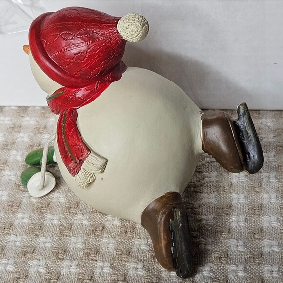 Coldwater Creek Vintage Set of4 Skating Snowmen Christmas Figurine Decorations - Picture 5 of 11